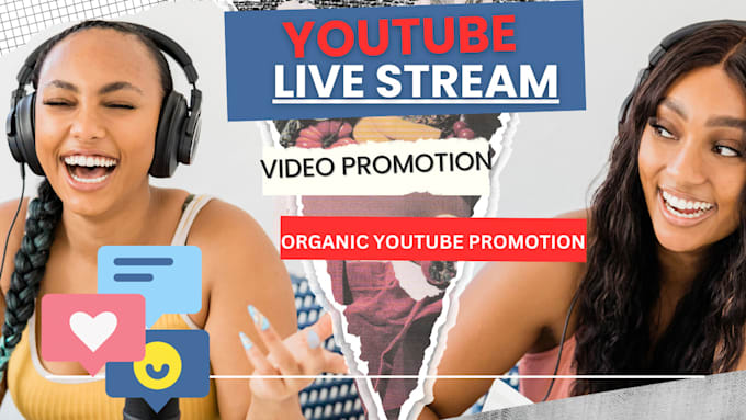 Gig Preview - Do organic youtube video promotion, live streaming promotion, organic growth