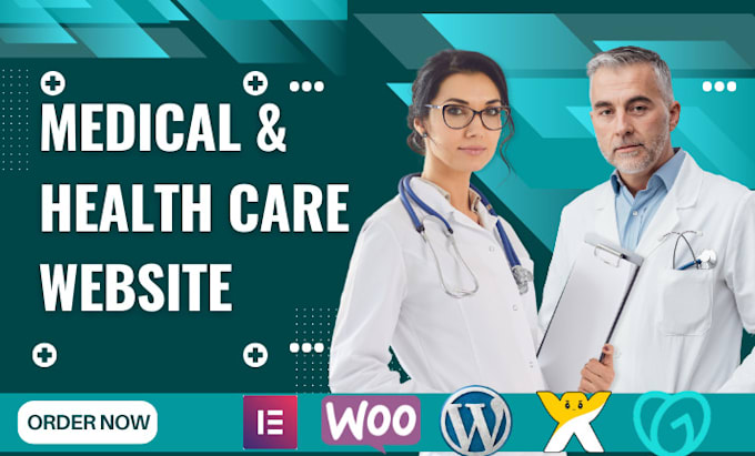 Gig Preview - Design medical and healthcare website in wix, wordpress or godaddy