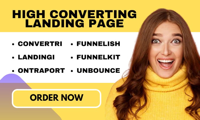 Gig Preview - Do landing page with convertri landingi funnelish funnelkit unbounce ontraport