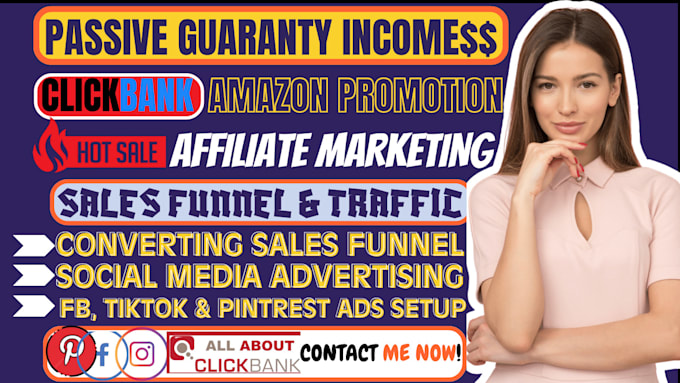 Gig Preview - Setup autopilot amazon affiliate website, affiliate funnel, pinterest marketing