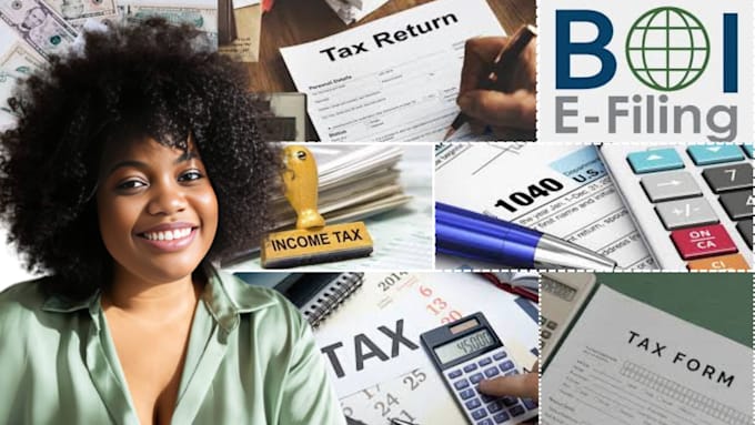 Gig Preview - File US tax returns, bookkeeping, corp tax, llc reg, boi report