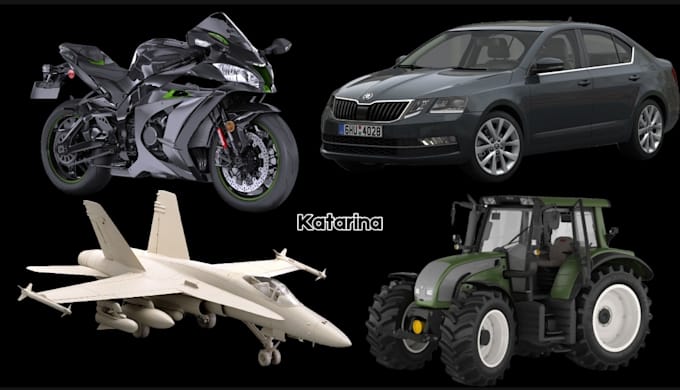 Bestseller - create any type of 3d vehicle model, 3d car model, aircraft, tractor in blender