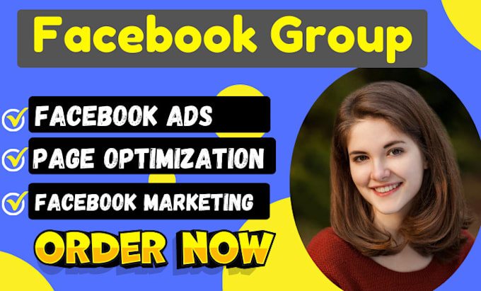 Gig Preview - Do face book business page setup marketing facebook group optimization promotion