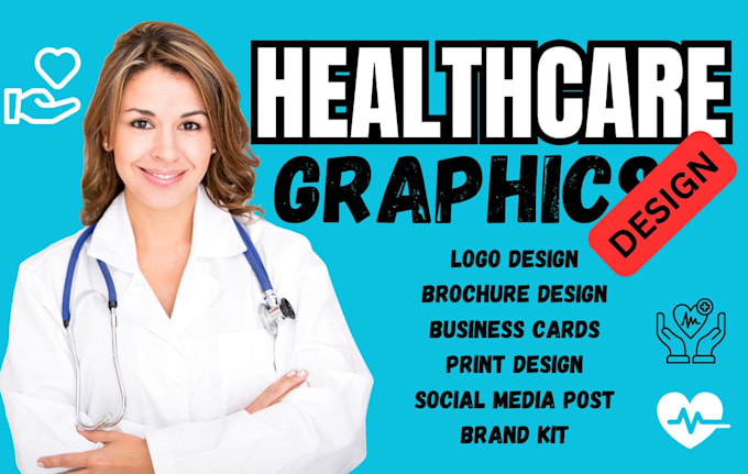 Gig Preview - Design healthcare logo, banner, brochure, flyer  cards, redesign media post