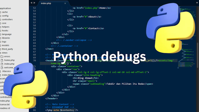 Gig Preview - Write fix debug python project coding flask HTML, CSS, PHP node js python script