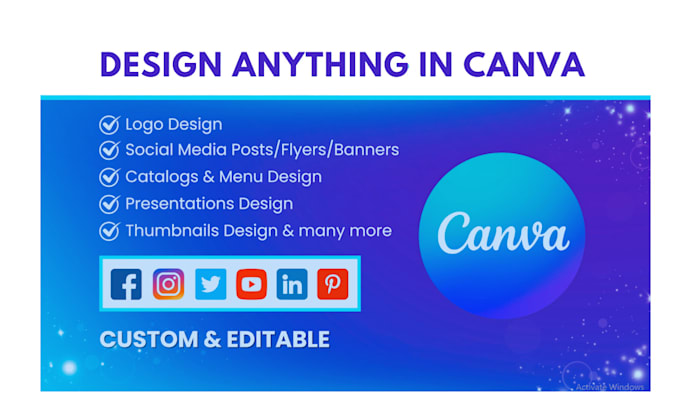 Gig Preview - Design canva templates,canva post,instagram post or anything in canva