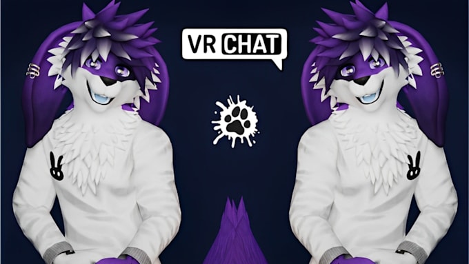 Gig Preview - 3d vtuber model 3d furry model 3d fursona vrchat avatar nsfw for vtubing