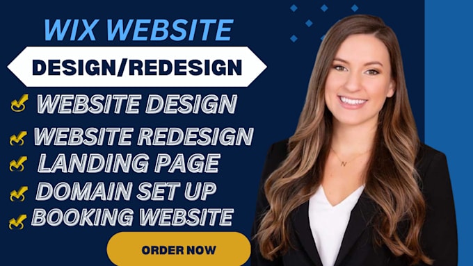 Gig Preview - Wix website redesign, wix website design and redesign, wix website