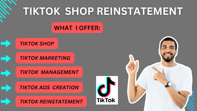 Gig Preview - Reinstate tiktok shop appeal reinstatement tiktok shop violation remove