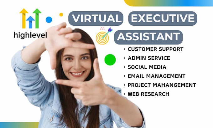 Gig Preview - Be dedicated personal creative executive social media ghl va virtual assistant