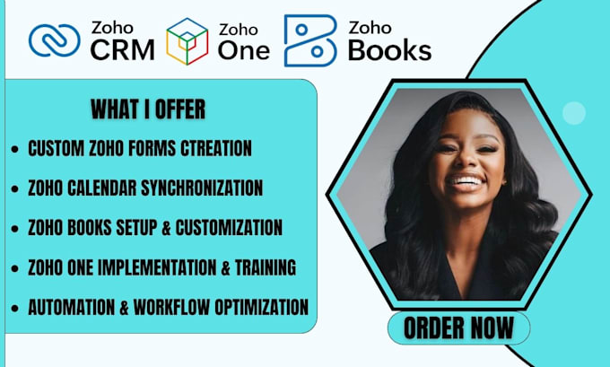 Gig Preview - Set up  zoho CRM zoho sites  zoho books  forms  zoho one  zoho campaigns