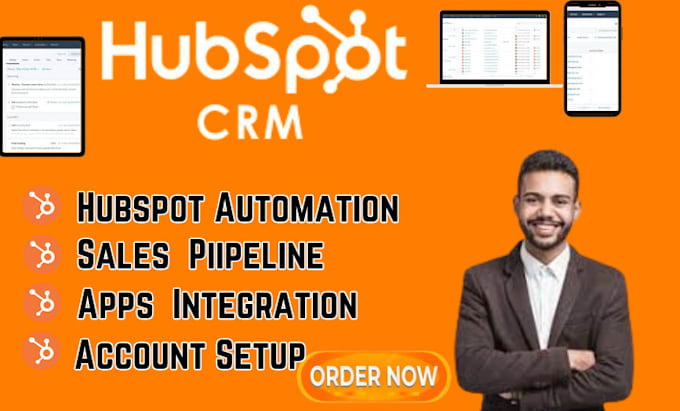 Gig Preview - Setup hubspot crm,do app integration, automation and workflow and sales pipeline