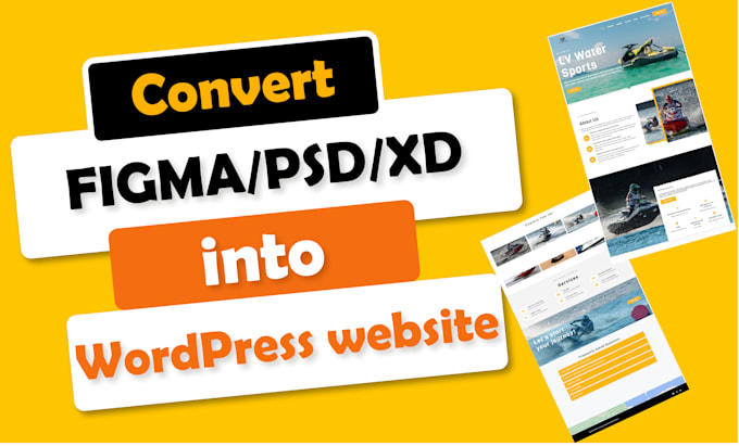 Gig Preview - Convert figma into wordpress website