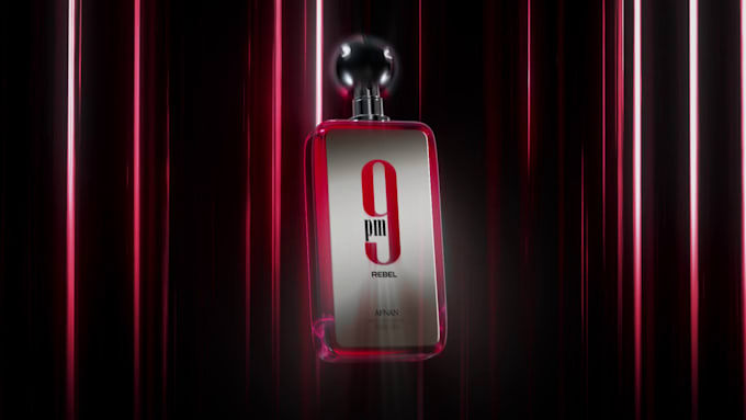 Gig Preview - Create 3d perfume video animation 3d perfume bottle product rendering design