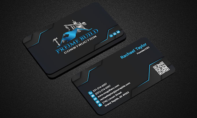 Bestseller - design modern minimalist digital business card and creative logo