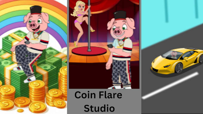 Gig Preview - 2d memecoin animation video 2d animation crypto animation solana memecoin video