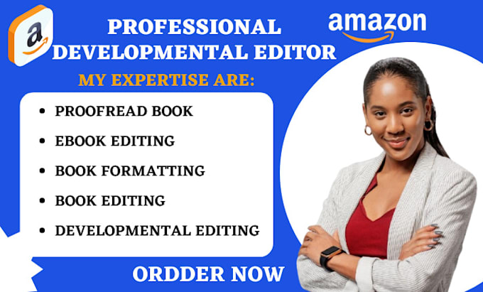 Gig Preview - Be developmental book editor, proofread book, non fiction, fiction ebook editing