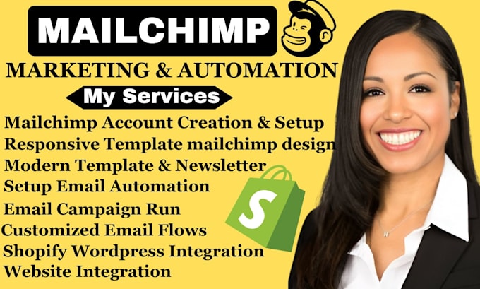 Gig Preview - Do mailchimp template design, email marketing automation, campaign newsletter