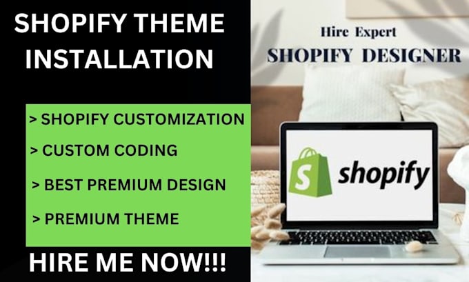 Gig Preview - Do shopify theme upgrade or installation with custom coding