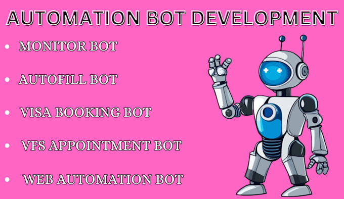 Gig Preview - Develop vfs bot, appointment bot, tls bot, visa booking bot, online booking bot