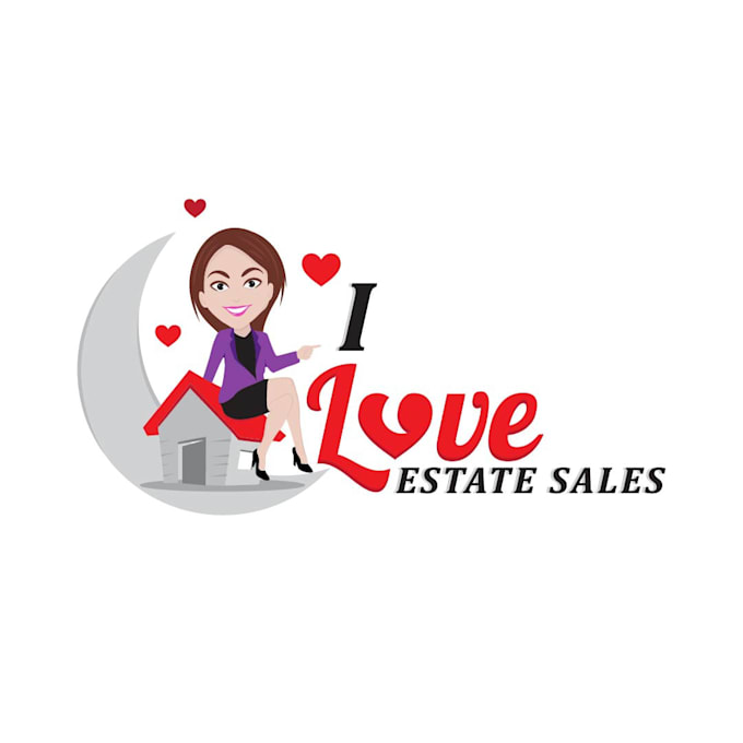 Gig Preview - Design real estate cartoon style logo