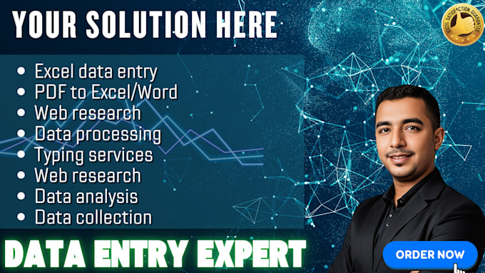 Gig Preview - Perform copy and paste  web research  excel data entry and lead generation