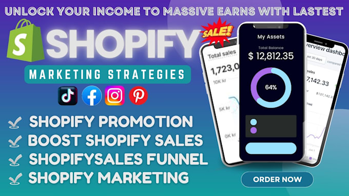 Gig Preview - Boost shopify sales, shopify marketing, shopify promotion, ecommerce marketing