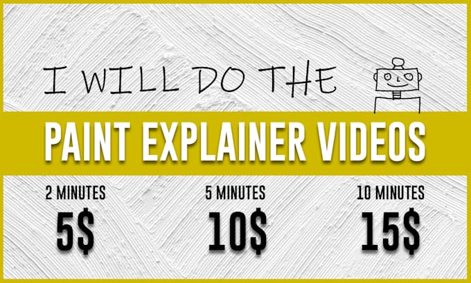 Gig Preview - Do the paint style explainer video for your business