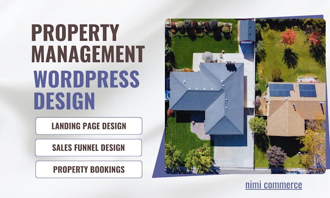 Gig Preview - Real estate property landing page design property management website design