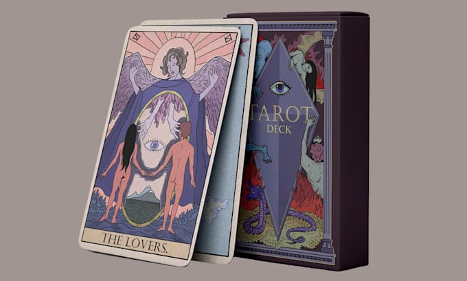 Gig Preview - Design custom board game playing card, uno decks tarot card game tcg card boxes