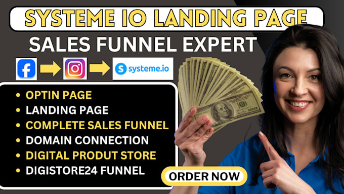 Gig Preview - System io sales affiliate marketing sales funnel webinar funnel digital product