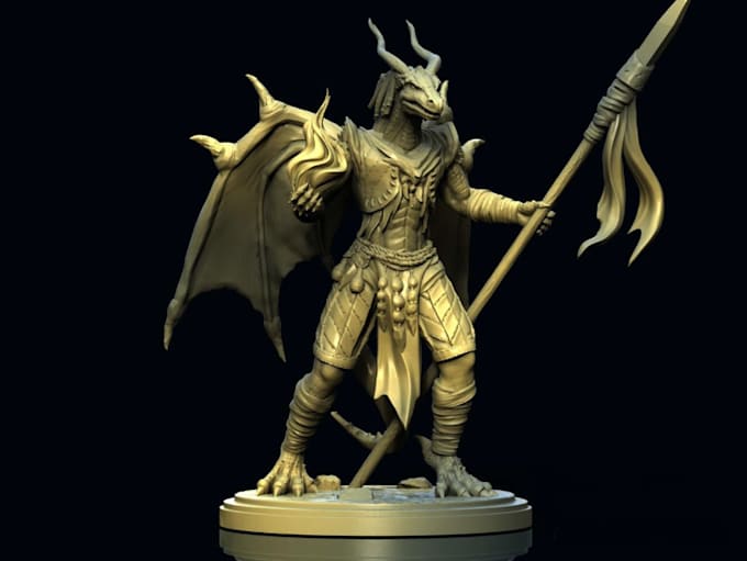 Gig Preview - Sculpt 3d character model, perfect minis figure for 3d printing ,3d cospiay stl