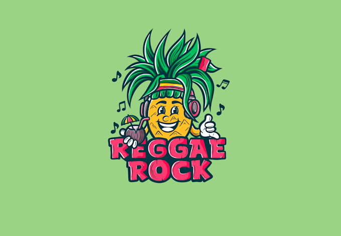 Gig Preview - Design awesome reggae pineapple logo