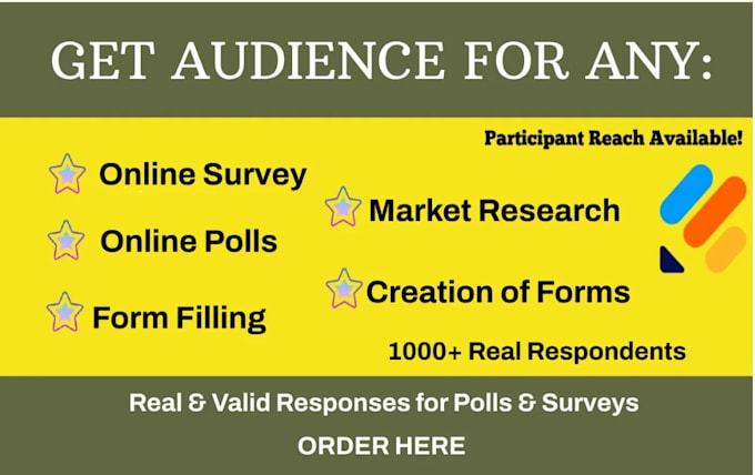 Gig Preview - Reach 1000 respondents to fill online surveys form