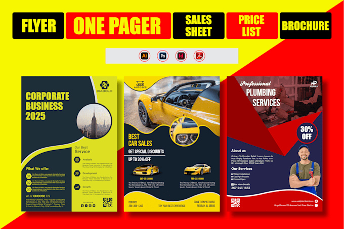 Gig Preview - Design digital one pager business flyer sell sheet epk poster executive summary