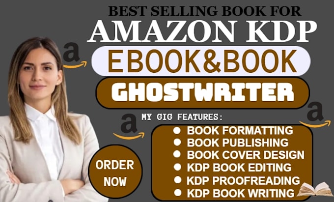 Gig Preview - Be your ghostwriter,ghost book writer, ebook writer,book writer and book editing