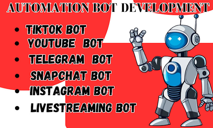 Bestseller - develop instagram API bot, youtube API bot, livestreaming bot, tiktok API bot