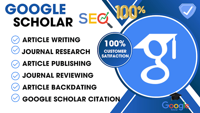 Gig Preview - Write and publish article in a peer reviewed index google scholar journal