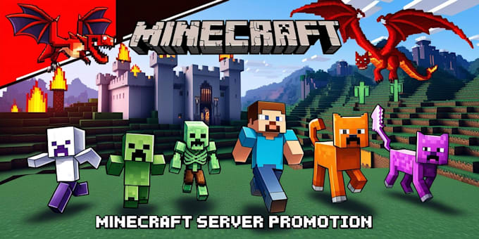 Gig Preview - Minecraft server promotion, fivem server promotion and active minecrafts players