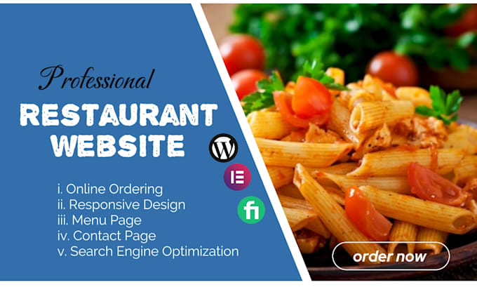 Gig Preview - Create wordpress website for your restaurant