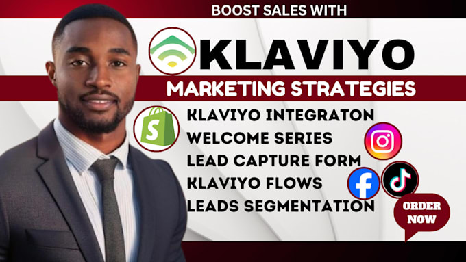 Gig Preview - Klaviyo email marketing flows shopify sales marketing mailchimp email campaign