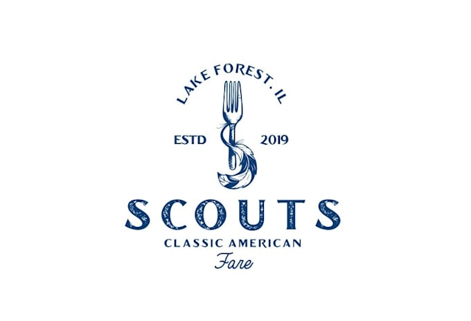 Gig Preview - Do a modern custom scout classic american fare logo design