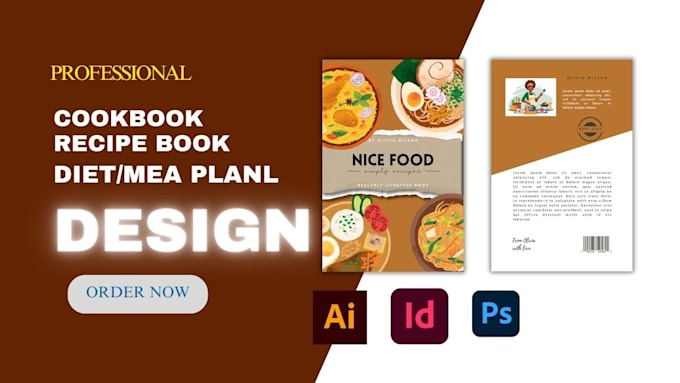 Gig Preview - Format, write, cookbook, recipes book cover, layout, design and print and ebook