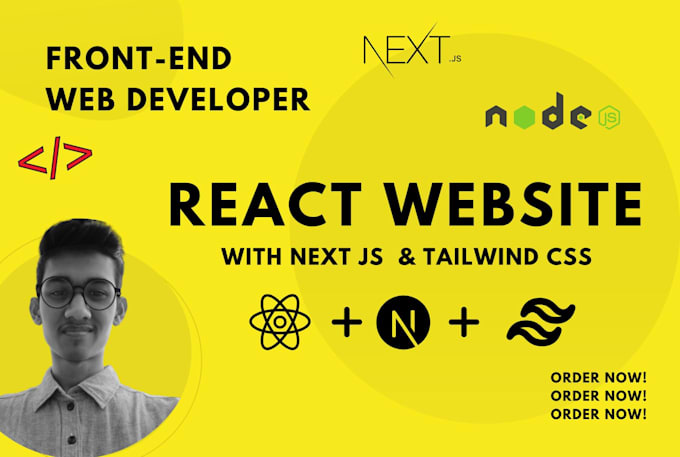 Gig Preview - Be your frontend developer with react js , next js and tailwind css