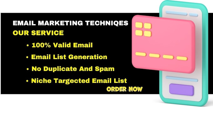 Gig Preview - Build niche targeted email list for email marketing