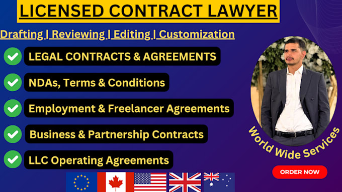 Gig Preview - Write legal contract, llc operating agreement, ndas