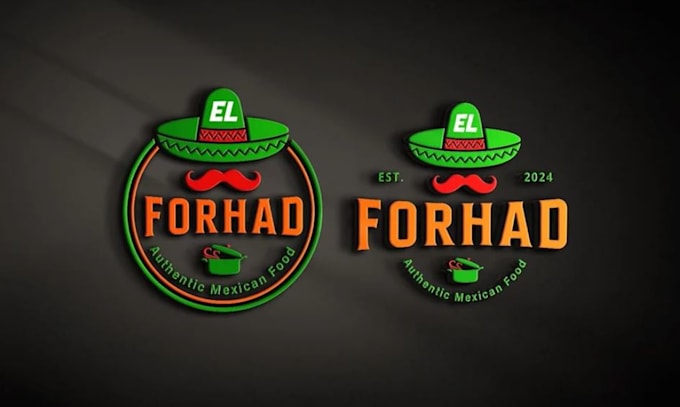 Gig Preview - Draw modern mexican restaurant logo design for you