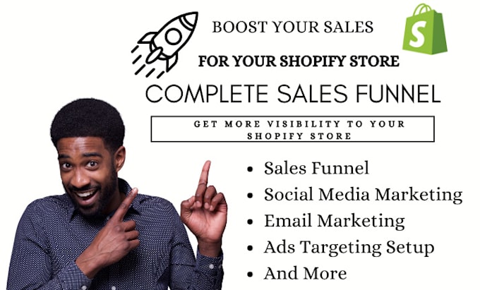 Gig Preview - Boost shopify sales with shopify marketing sales funnel, shopify promotion