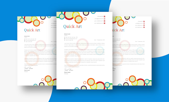 Gig Preview - Design unique and creative letterhead in editable ms word format