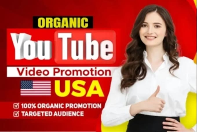 Gig Preview - Do usa youtube channel promotion USA video promotion to USA active audience